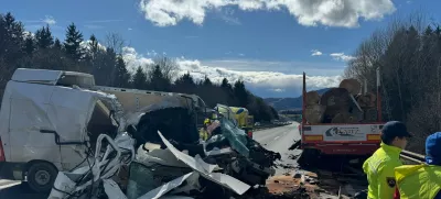 Prometna nesreča na štajerski avtocesti / Foto: Pgd Slovenske Konjice