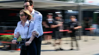 Susie Wolff, generalna&nbsp;direktorica&nbsp;F1 academy, in Toto Wolff /&nbsp;Foto: Profimedia