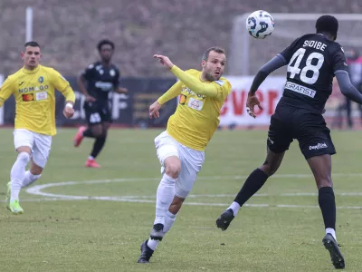 Matej Poplatnik- 22.02.2025 - nogomet - 1.SNL - Bravo: Koper, ŽAK &Scaron;i&scaron;ka//FOTO: Jaka Gasar