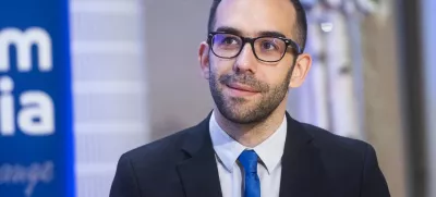 Ljubljana, Austria Trend Hotel.Poslovni zajtrk AmCham Slovenija o izzivih EU v prihodnjih petih letih.Kandidat SMC na evropskih volitvah Gregor Peric.