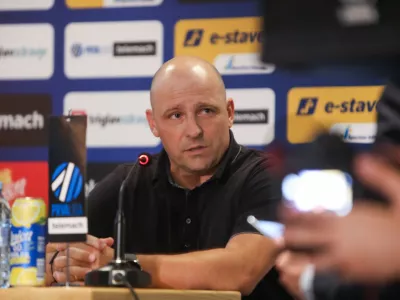 trener Nk Roga&scaron;ka Oskar Drobne- 21.07.2023 - Nogometna zveza Slovenije &ndash; novinarska konferenca NZS pred 33. sezono Prva liga Telemacha, na kateri je pričakovanja in cilje predstavilo vseh deset prvoliga&scaron;kih trenerjev; - nogometni trenerji - //FOTO: Bojan Velikonja