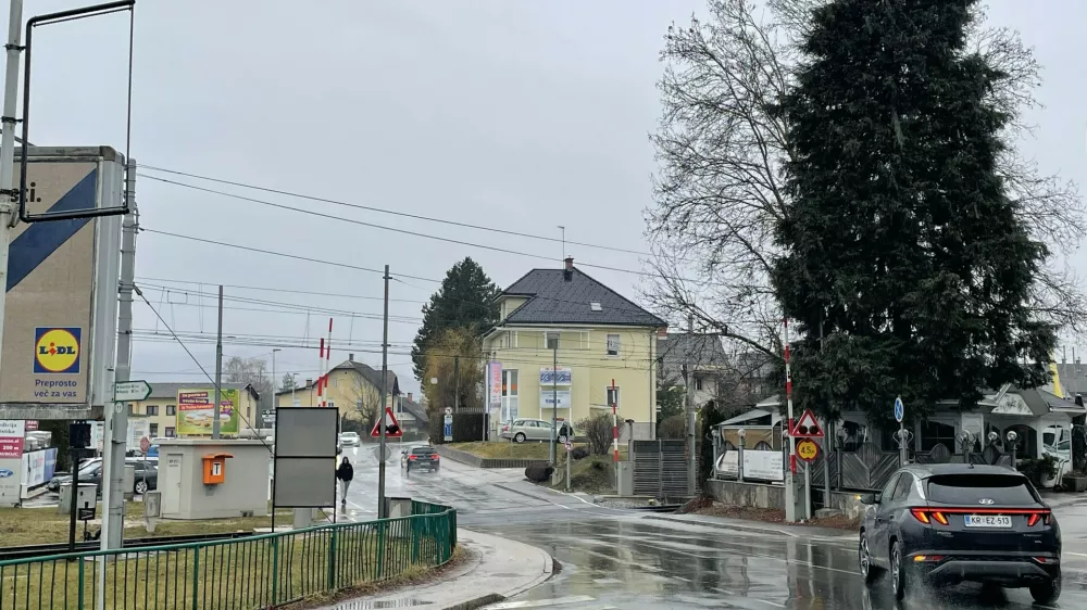 Železni&scaron;ki tiri delijo Lesce, zato si krajani že dolgo prizadevajo za podvoz. Foto: Eva Branc