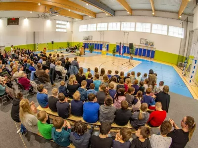 Otvoritev nove dvorane pri O&Scaron; Rimske Toplice