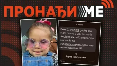 Po celonočni iskalni akciji v kraju Ub v Srbiji je re&scaron;evalna psička zjutraj na&scaron;la pogre&scaron;ano Dunjo. 