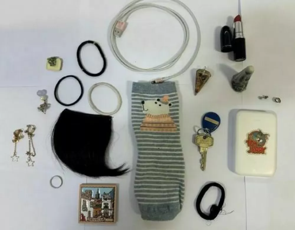 Predmeti, ki so jih odkrili v &scaron;katli v stanovanju serijskega posiljevalca Zhenhaoa Zouja. &Scaron;lo naj bi za trofeje. 