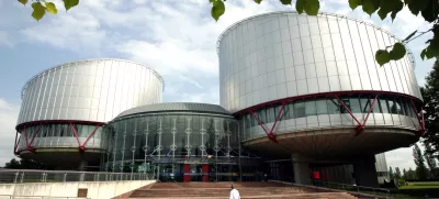 View on the European Court of Human Rights (ECHR) in Strasbourg, France, 30 June 2008. The ECHR dismissed on 30 June an appeal of German child murderer Magnus Gaefgen who had abducted and killed Jakob von Metzler. Gaefgen was threatened with torture by a police officer, the ECHR did not hold the Federal Republic of Germany responsible. Photo by: Rolf Haid/picture-alliance/dpa/AP Images