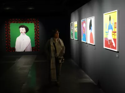 25.02.2025 -galerija Jakopič razstava Aida MulunehFoto: Tomaž Skale