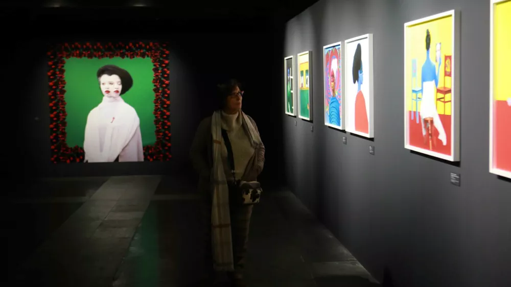 25.02.2025 -galerija Jakopič razstava Aida MulunehFoto: Tomaž Skale