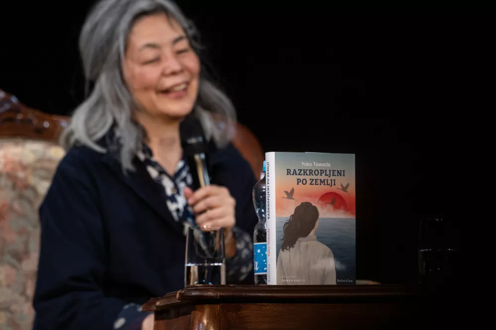 Celje, SLG Celje.Literarni vecer v okviru festivala Fabula z japonsko-nemsko pisateljico Yoko Tawada.Japonsko-nemska pisateljica Yoko Tawada.