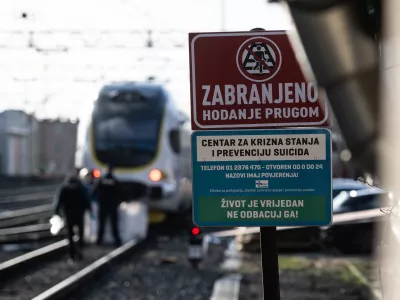 10.03.2025., Zagreb - Na Zapadnom kolodvoru dijete je palo pod putnicki vlak. Policija provodi ocevid. Photo: Davor Puklavec/PIXSELL