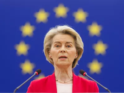11 March 2025, France, Strasbourg: Ursula von der Leyen, President of the European Commission, speaks at the European Parliament. MEPs are set to discuss the future of European defence with von der Leyen and EU Council President Costa, along with debates on women's rights, migration policy, and the Clean Industrial Deal. Photo: Philipp von Ditfurth/dpa