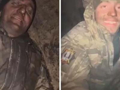 Posnetki borcev v ceveh plinovoda. Vir: zajem zaslona