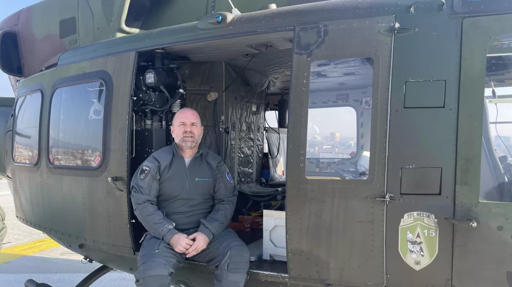 Gregor Kovač je vodja korporativne varnosti in organizacijski vodja heliporta Splo&scaron;ne bolni&scaron;nice Celje. Foto Združenje heliportov Slovenije