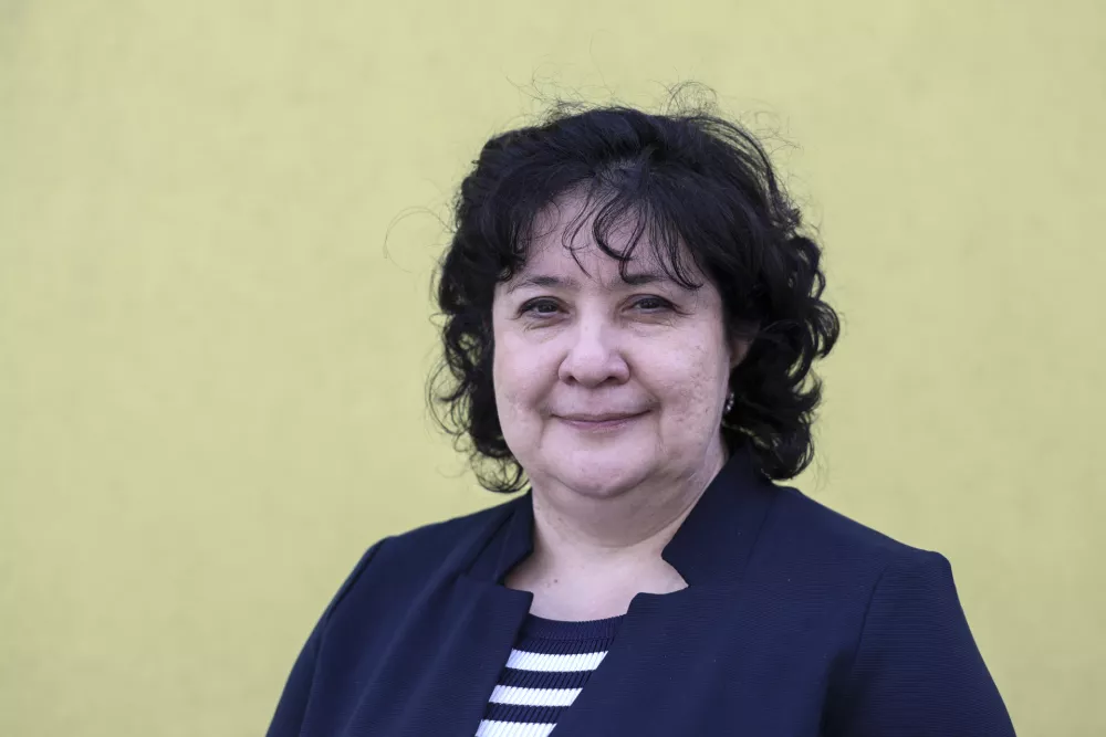 ravnateljica Liana Cerar- 09. 04. 2024 - V enoti Pestrna Vrtca Antona Medveda Kamnik so dprli interaktivno slovensko vasico - vrtec Antona Medveda, enota Pesterna, Kamnik //FOTO: Jaka Gasar