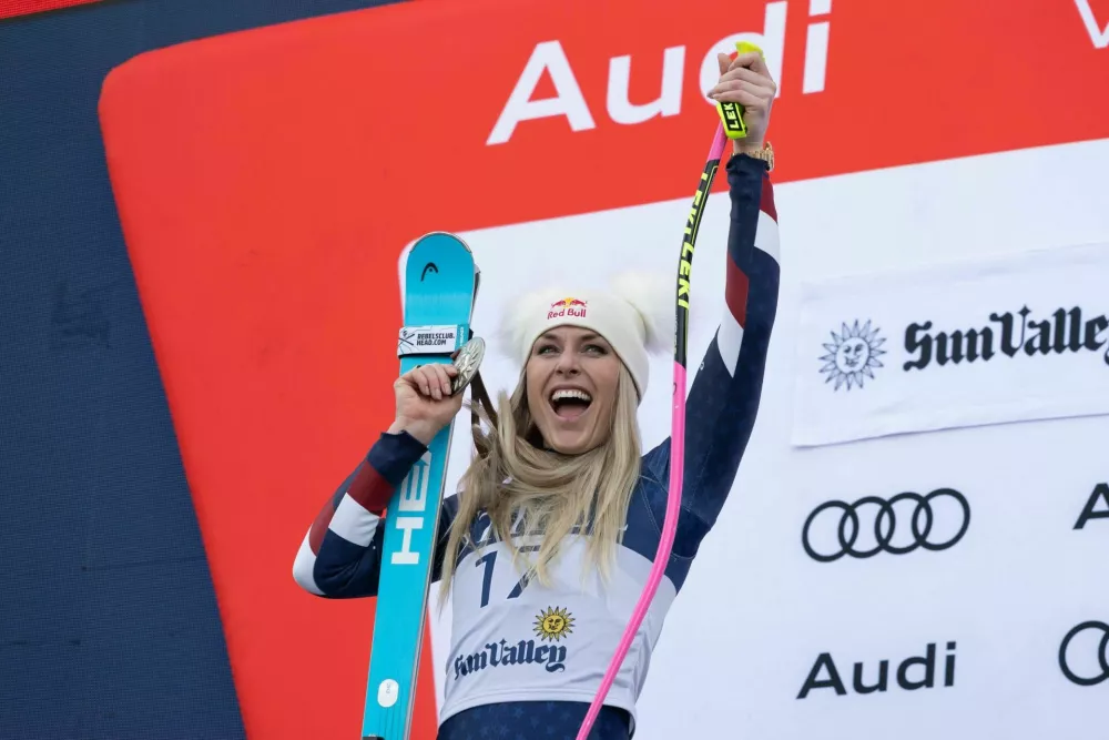 Zmagoslavna vrnitev na stopničke Lindsey Vonn / Foto: Profimedia