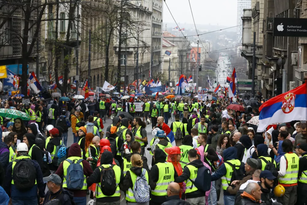 15.3.2025 - Beograd - Srbija - &scaron;tudentski protest veliki sobotni shodFoto: Luka Cjuha
