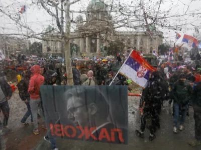 Vučič 15.3.2025 - Beograd - Srbija - &scaron;tudentski protest veliki sobotni shodFoto: Luka Cjuha