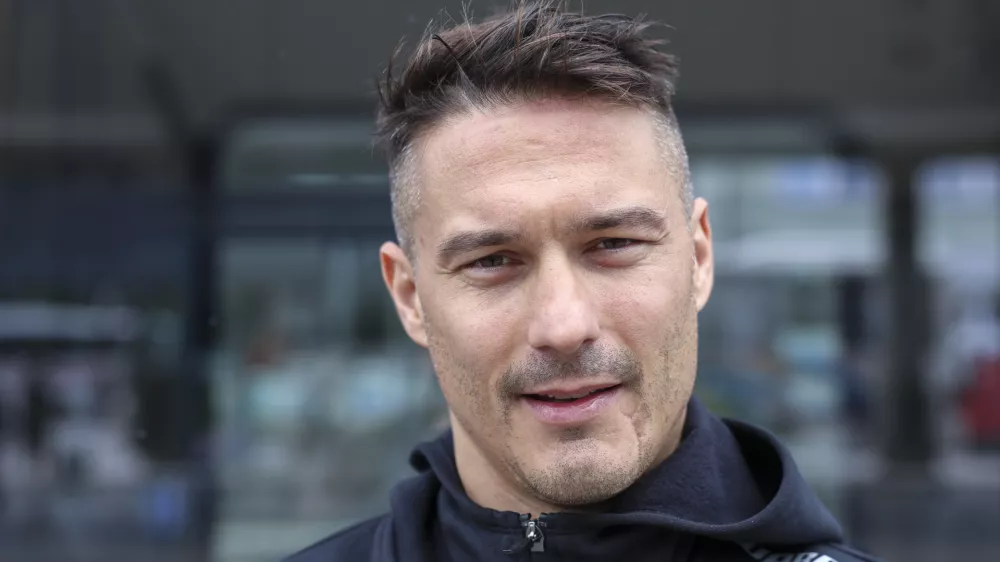 Žiga Pavlin- 17.09.2024 - novinarska konferenca HK Olimpija pred začetkom nove sezone//FOTO: Jaka Gasar