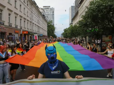 15.06.2024 - povorka po ulicah Ljubljane v okviru Parade ponosa 2024 - parada ponosa - Pride&nbsp;PREGLED LETA 2024Foto: Luka Cjuha