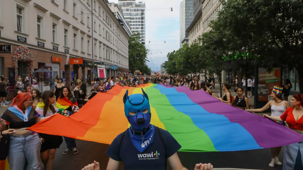 15.06.2024 - povorka po ulicah Ljubljane v okviru Parade ponosa 2024 - parada ponosa - Pride&nbsp;PREGLED LETA 2024Foto: Luka Cjuha