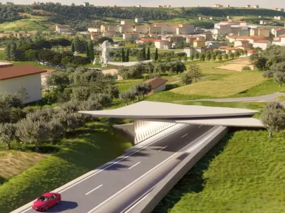 Nova cesta naj Lucije ne bi presekala, temveč bi potekala pod pokritim vkopom. Vir:&nbsp;PNZ