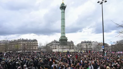 22 March 2025, France, Paris: People take part in a demonstration organized by the Human Rights League against racism and the far right. Photo: Julien Mattia/Le Pictorium via ZUMA Press/dpa