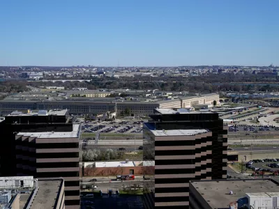 A general view of the Pentagon after it was reported billionaire Elon Musk was due to be briefed about the U.S. military's plan for any war that might break out with China, in Washington, D.C., U.S., March 21, 2025. REUTERS/Kent Nishimura