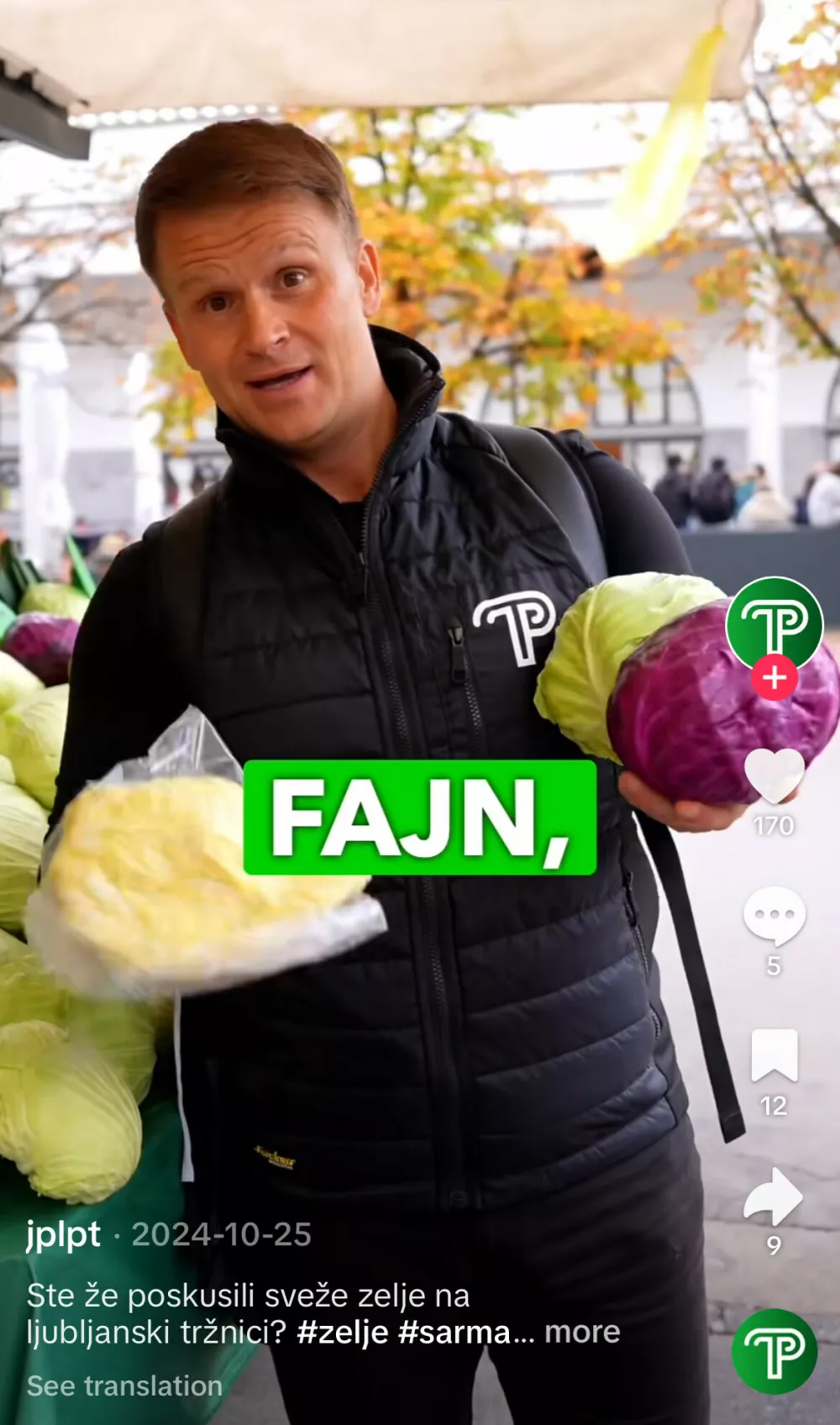 Tadej Bricelj sodeluje pri objavah podjetja Ljubljanska parkiri&scaron;ča in tržnice.