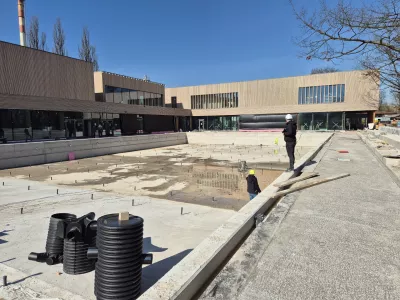 Podobno kot pri gradnji kopali&scaron;ča Ilirija tudi gradnja kopali&scaron;ča v Vevčah traja dlje, kot je bilo sprva načrtovano. Občina bo imela tudi vi&scaron;je stro&scaron;ke, kot je pričakovala od podpisu gradbene pogodbe. Foto: Mestna občina Ljubljana