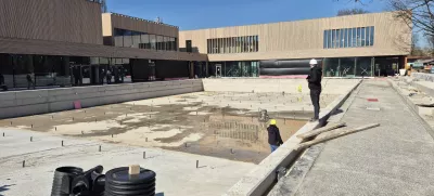 Podobno kot pri gradnji kopališča Ilirija tudi gradnja kopališča v Vevčah traja dlje, kot je bilo sprva načrtovano. Občina bo imela tudi višje stroške, kot je pričakovala od podpisu gradbene pogodbe. Foto: Mestna občina Ljubljana