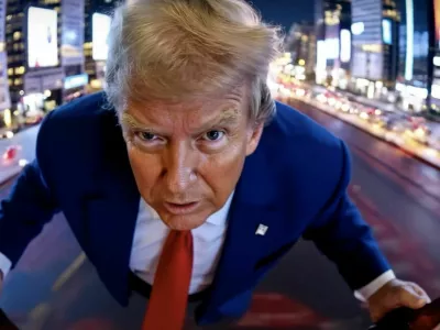 Glavno vlogo v videospotu dua Đogani, ki so ga naredili s pomočjo umetne inteligence, ima ameri&scaron;ki predsednik Donald Trump. F youtube