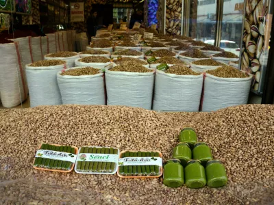 RYNTH9 Pistachio is most famous agricultural product of Gaziantep and widely sold all around the city, Turkey.