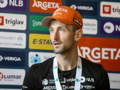 Jakov Fak26.3.2025 - Biatlon - novinarska konferenca Jakova Faka in Anamarije Lampič po koncu leto&scaron;nje sezone svetovnega pokala.Foto: Luka Cjuha