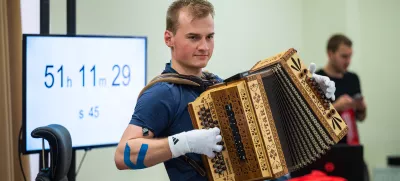 Anže Krevh, harmonikar