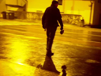 - policist - policijski radar - javna uprava - kazenska politika- 19.01.2015 - Ttrža&scaron;ka cesta pri Dolgem mostu - Policija - nadzor prometa - policijska prometna patrulja - poostrena kontrola cestnega prometa v nočnih urah - //FOTO: Bojan Velikonja