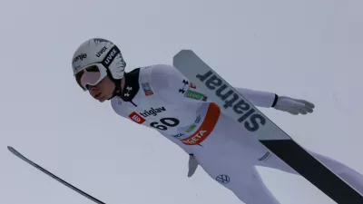 Anže Lani&scaron;ek - 27.03.2025. - Finale Svetovnega pokala v poletih. Planica 2025. Foto: Bojan Velikonja