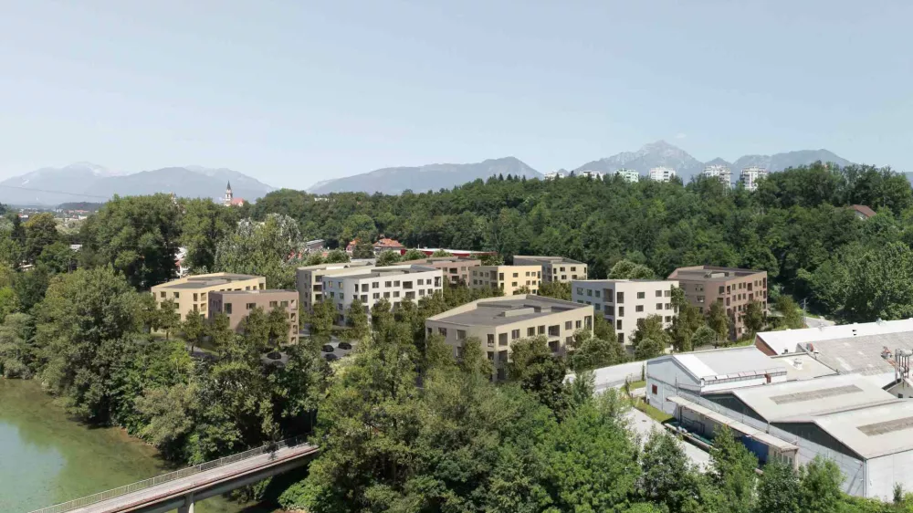 Projekt soseske Ob Savi, ki bo končan do leta 2029, je v fazi pridobivanja integralnega gradbenega dovoljenja. Foto:&nbsp;MOK