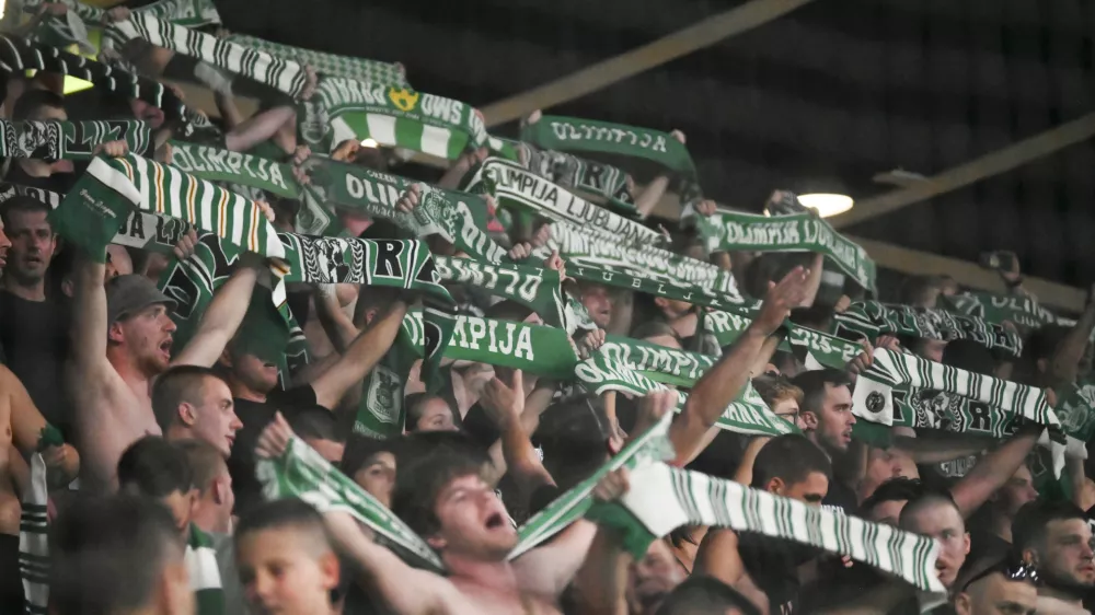 Navijači Olimpije29.08.2024 NK Olimpija: FK Rijeka, kvalifikacije za Evropska konferenčna liga Foto: Nik Erik Neubauer