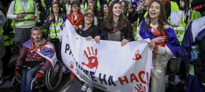 15.3.2025 - Beograd - Srbija - študentski protest - največji shod v zgodovini SrbijeFoto: Luka Cjuha