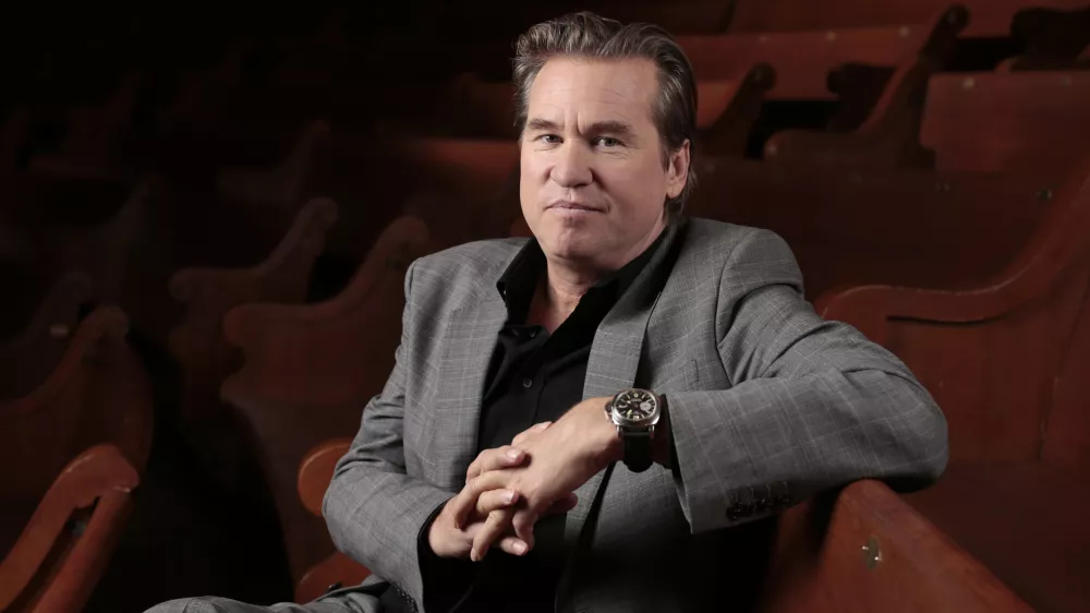 FILE - Val Kilmer poses for a portrait, Jan. 9, 2014, in Nashville, Tenn. (AP Photo/Mark Humphrey, File)