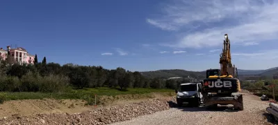 Koper, serminska vpadnica.Gradnja nove serminske vpadnice.