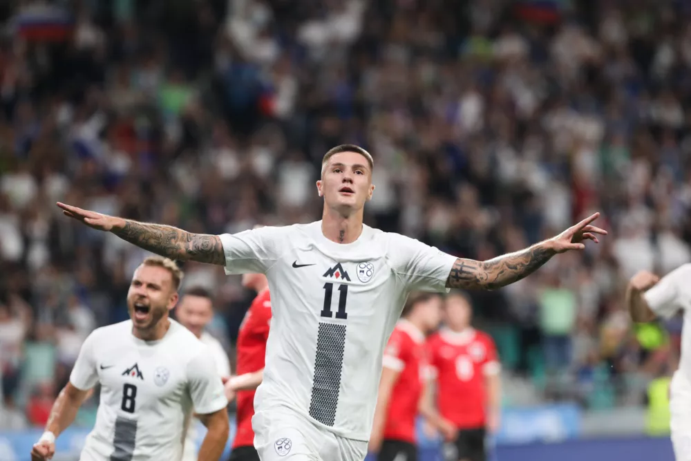 Benjamin &Scaron;e&scaron;ko06.09.2024. Nogomet, Pokal narodov, Slovenija - Avstrija. Foto: Bojan Velikonja