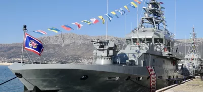 17.01.2015.,Split-U vojarni "Admiral flote Sveto Letica-Barba", Zrinsko-frankopanska 207a, Split, Hrvatska odrzana Svecana primopredaja i imenovanje novog obalnog ophodnog broda OOB-32 "Umag", kojoj je nazocio potpredsjednik Vlade i ministar obrane Ivan Anusic. Photo: Ivo Cagalj/PIXSELL