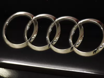 FILED - 28 June 2016, North Rhine-Westphalia, Duesseldorf: Rings of the Audi logo are seen in a garage in Duesseldorf. Photo: Caroline SeidSeidel-Di&szlig;mannel/dpa