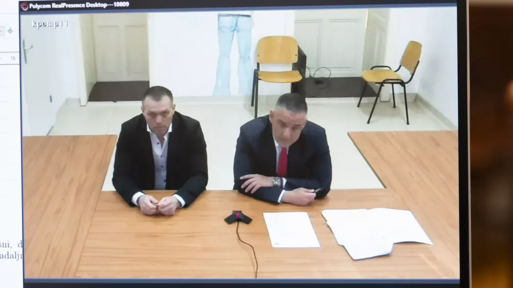 11.04.2025 Obtožena &Scaron;pela Kovač in Dino Muzaferovič, nasilni&scaron;tvo, izsiljevanje, zatajitev.FOTO: Nik Erik Neubauer