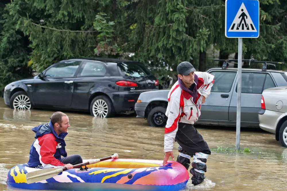 - Obilno deĹľevje, poplave, Ljubljana - Vi&Auml;ŤFOTO: JAKA GASAR / NEDELJSKI / Foto: Jaka Gasar