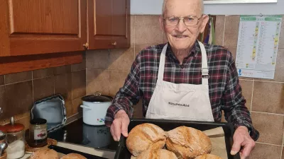 Ivan Bevk, rojen leta 1920, partizan, prejemnik plakete ambasador domačega kruha, v partizane vstopi 2. februarja 1043 / Foto: Samo Bevk