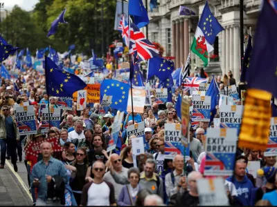 Strasti glede Brexita se &scaron;e do danes niso polegle. / Foto: Reuters/dokumentacija