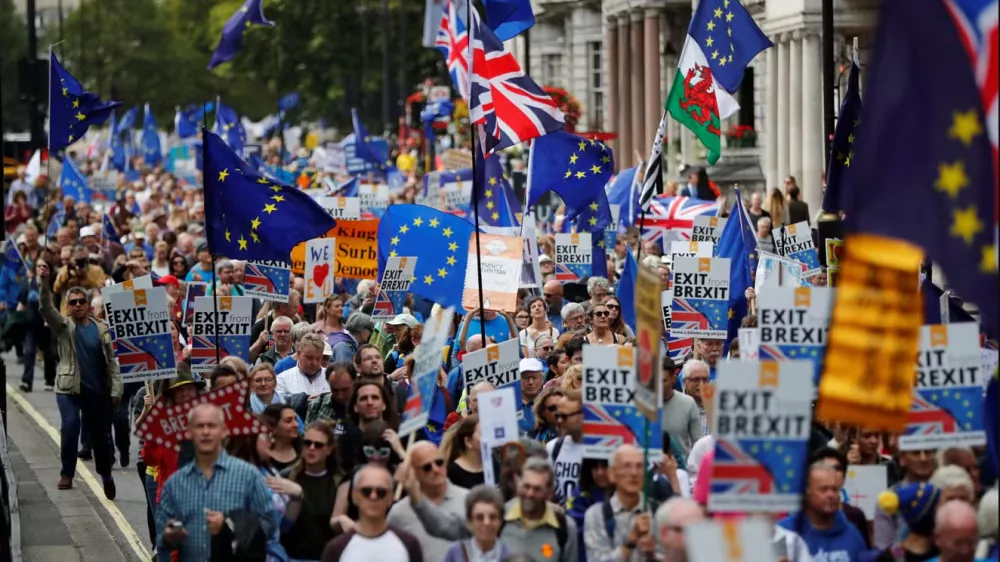 Strasti glede Brexita se &scaron;e do danes niso polegle. / Foto: Reuters/dokumentacija