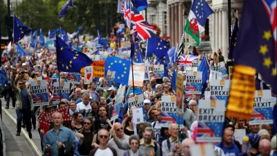 Strasti glede Brexita se &scaron;e do danes niso polegle. / Foto: Reuters/dokumentacija